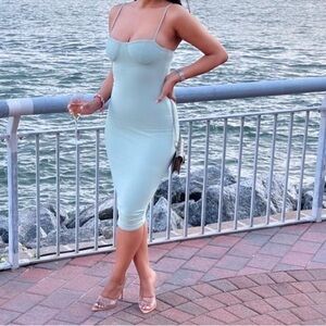 Fashion nova green dress